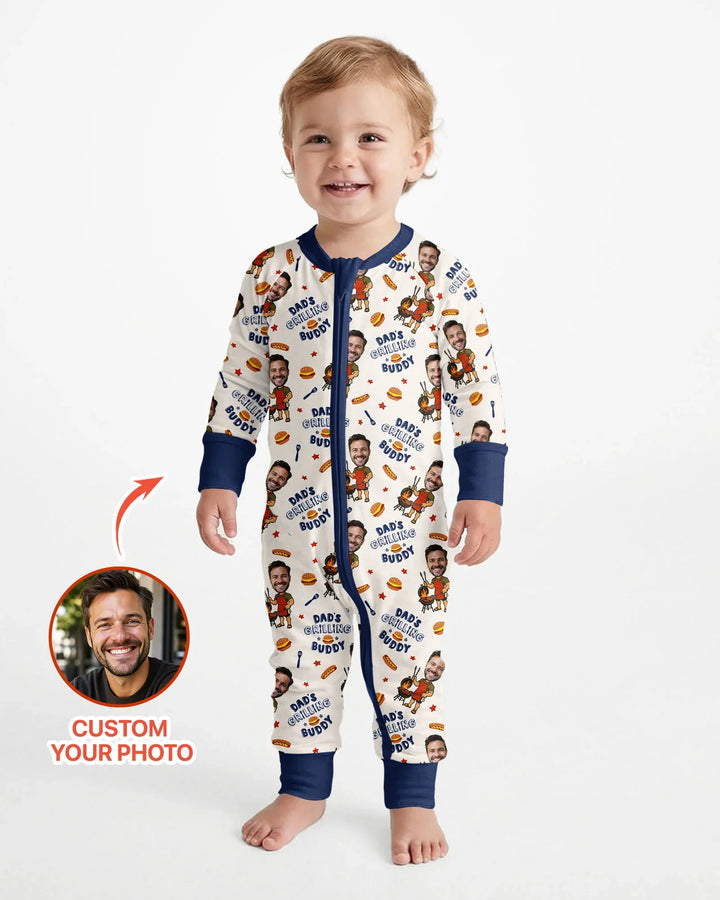 Gerippte Babykleidung mit individuellem Foto - Weich &amp; Skizzenhaft