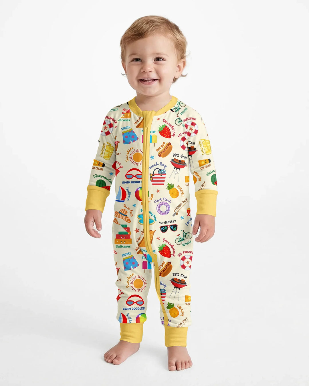 Gerippte Babykleidung mit individuellem Foto - Weich &amp; Skizzenhaft