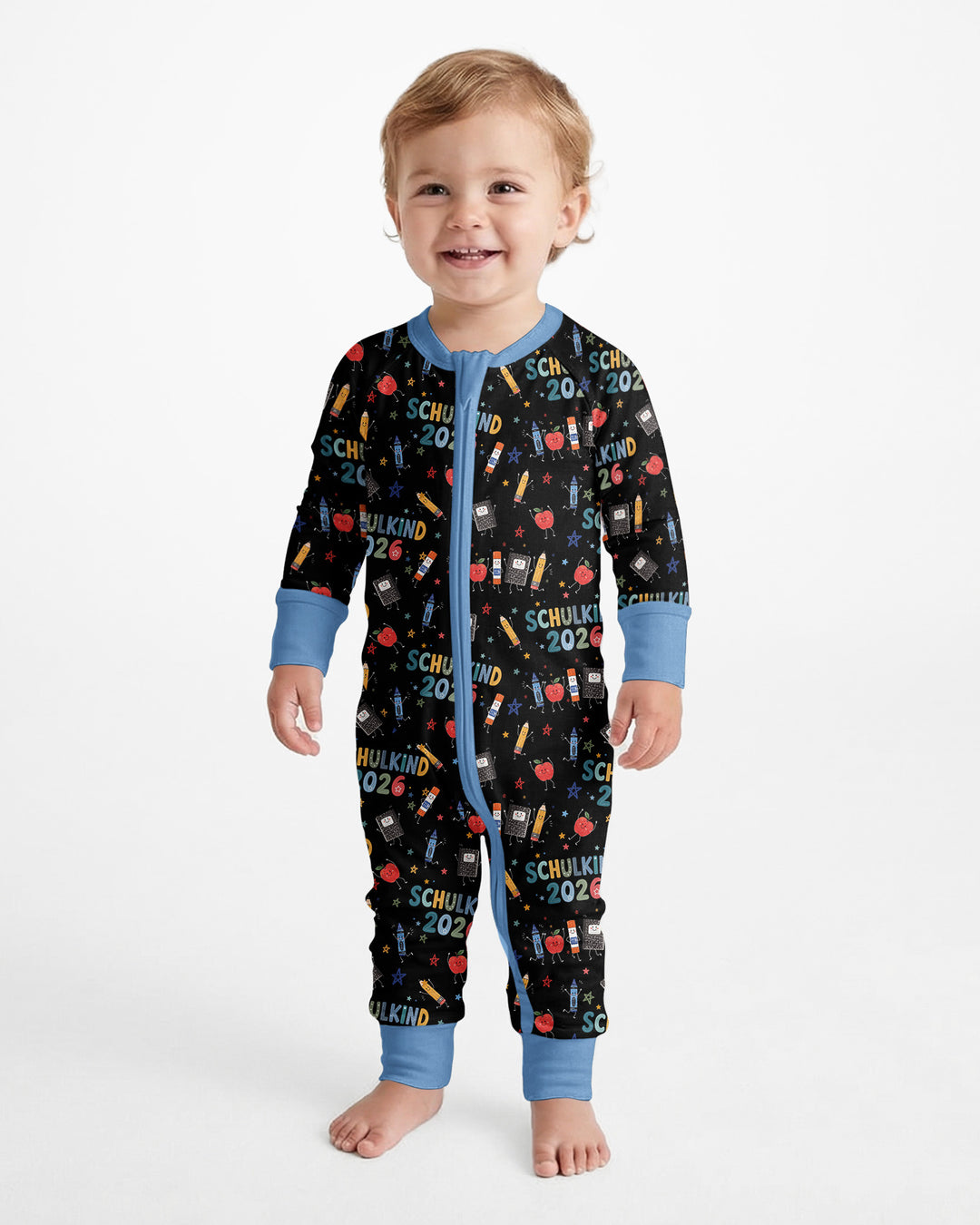 Gerippte Babykleidung mit individuellem Foto - Weich &amp; Skizzenhaft