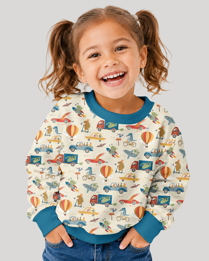 Monsters on the Move Bamboo Crewneck Sweatshirt