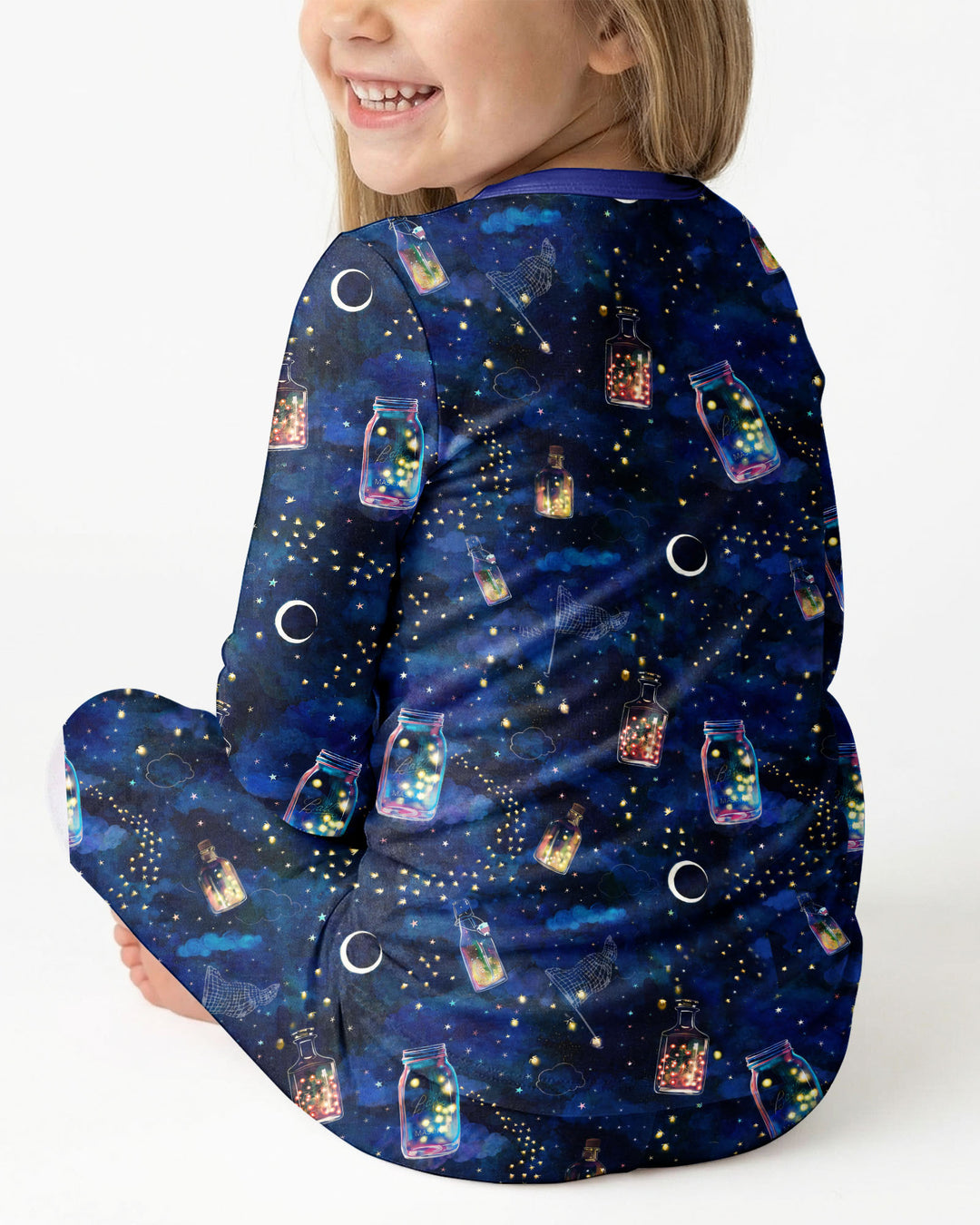 Dreamy Fireflies Bamboo Two Piece Long Sleeve Pajama Set