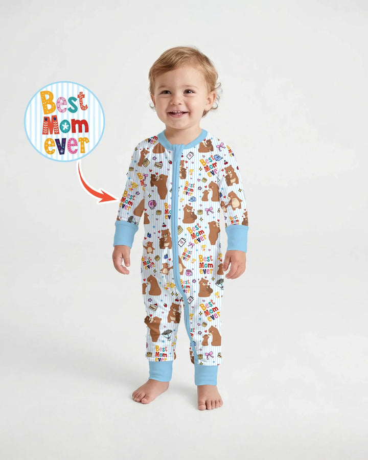 Gerippte Babykleidung mit individuellem Foto - Weich &amp; Skizzenhaft