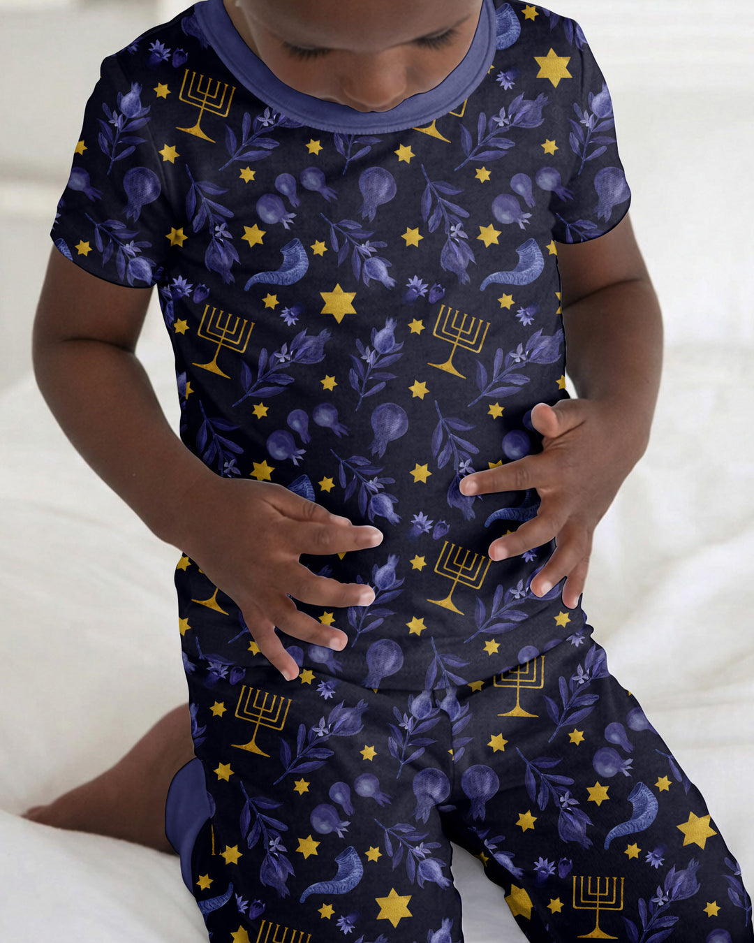 Zweiteiliges, kurzärmliges Pyjama-Set mit Marienkäfern
