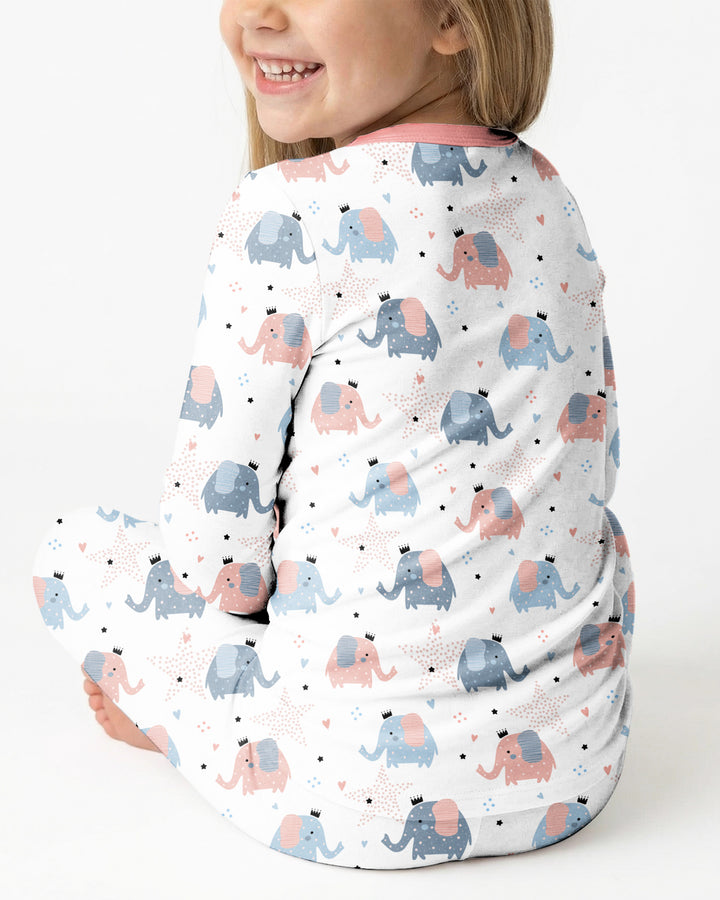 I Love Mommy & Daddy, but Grandma & Grandpa Are the Best! Bamboo Two Piece Long Sleeve Pajama Set