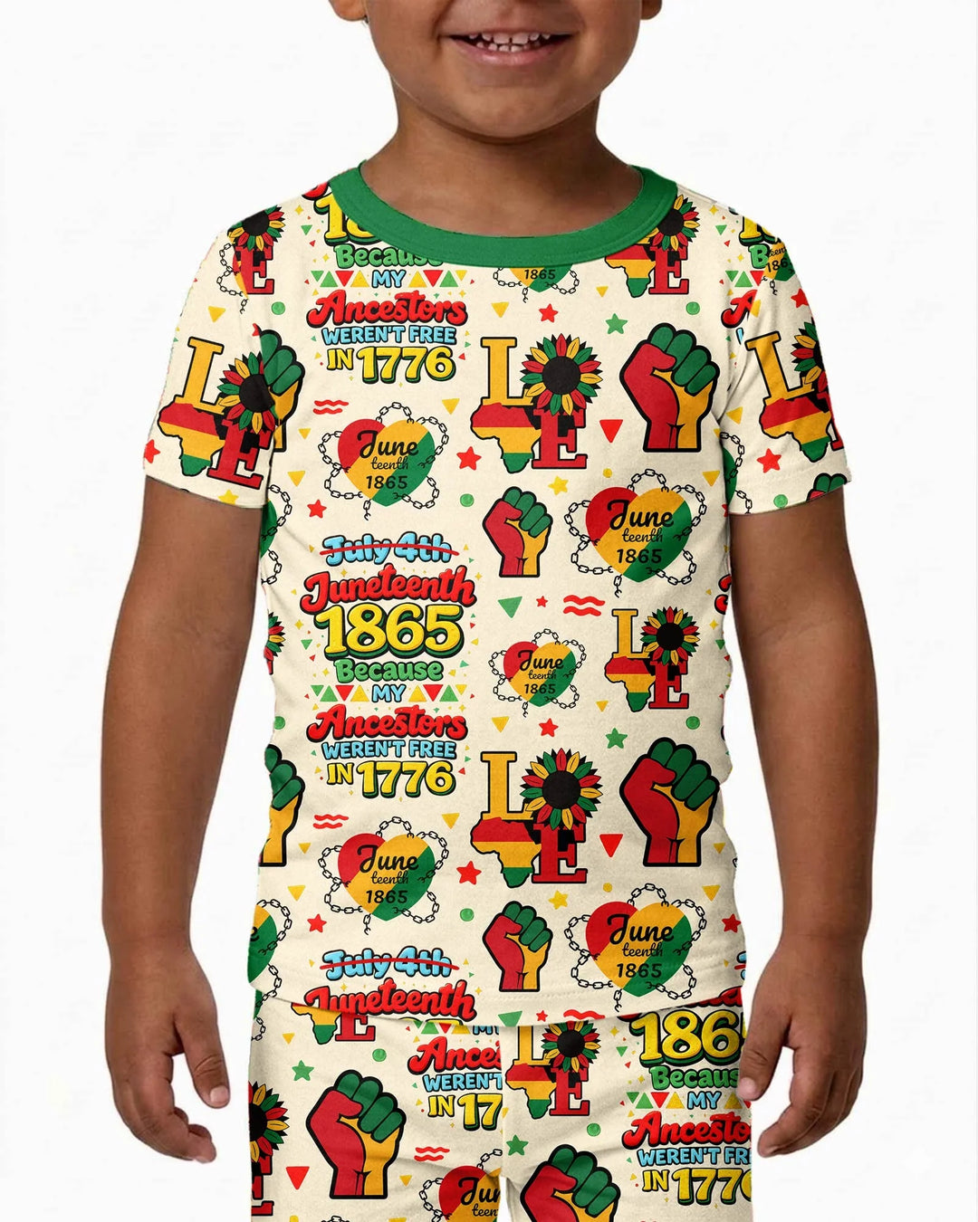 Zweiteiliges, kurzärmliges Pyjama-Set mit Marienkäfern