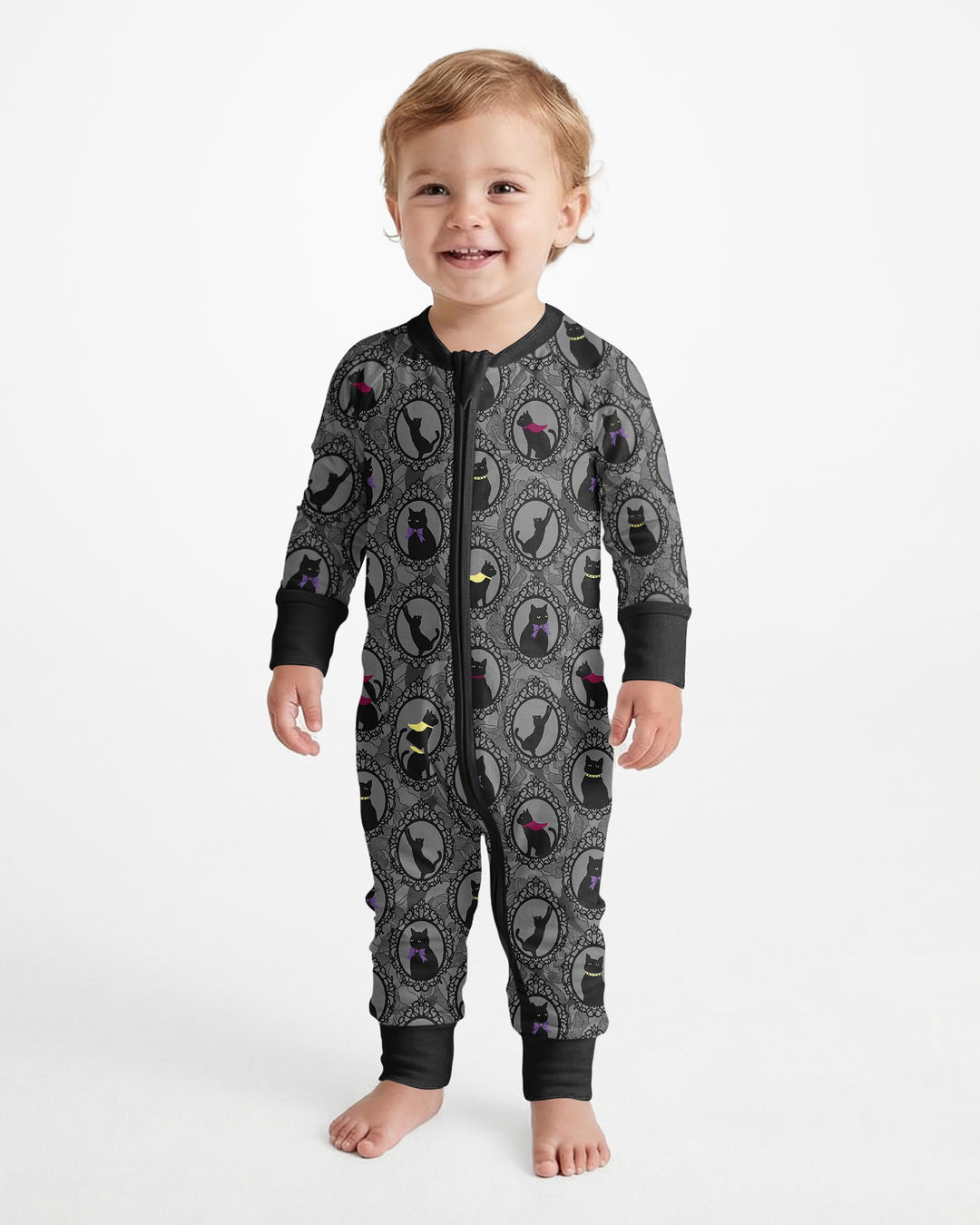 Midnight Cat Parade Bamboo Convertible Zippy