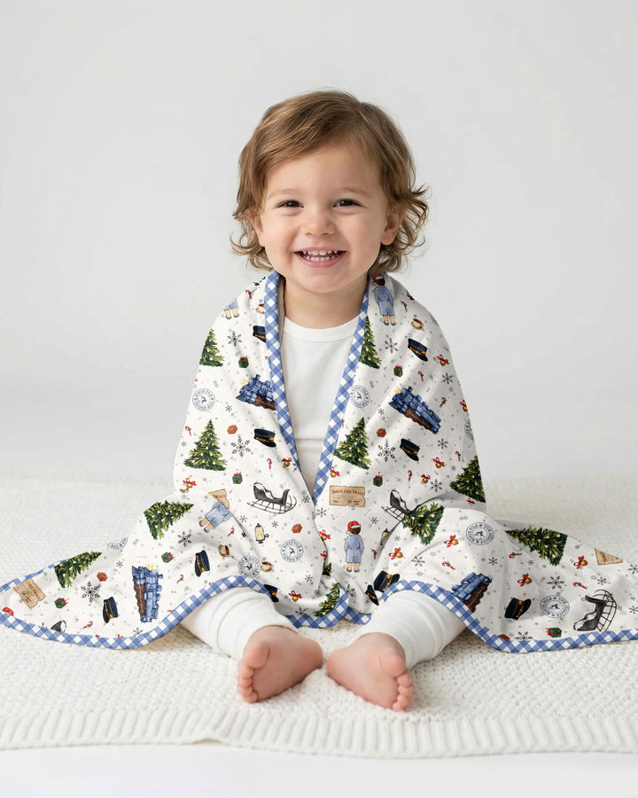 North Pole Adventure Bamboo Blanket