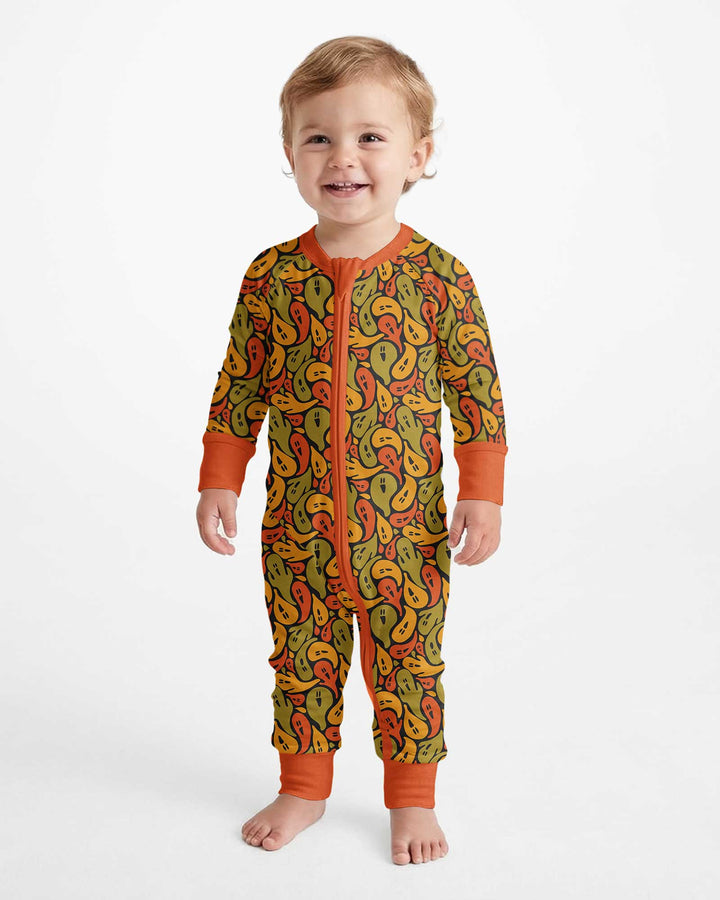 Retro Haunts & Happy Boos Bamboo Convertible Zippy