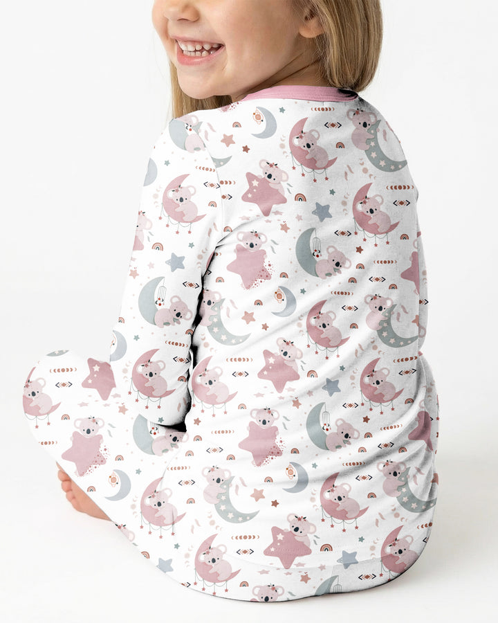 The World's Best Daddy Belongs To Me Bamboo Two Piece Long Sleeve Pajama Set