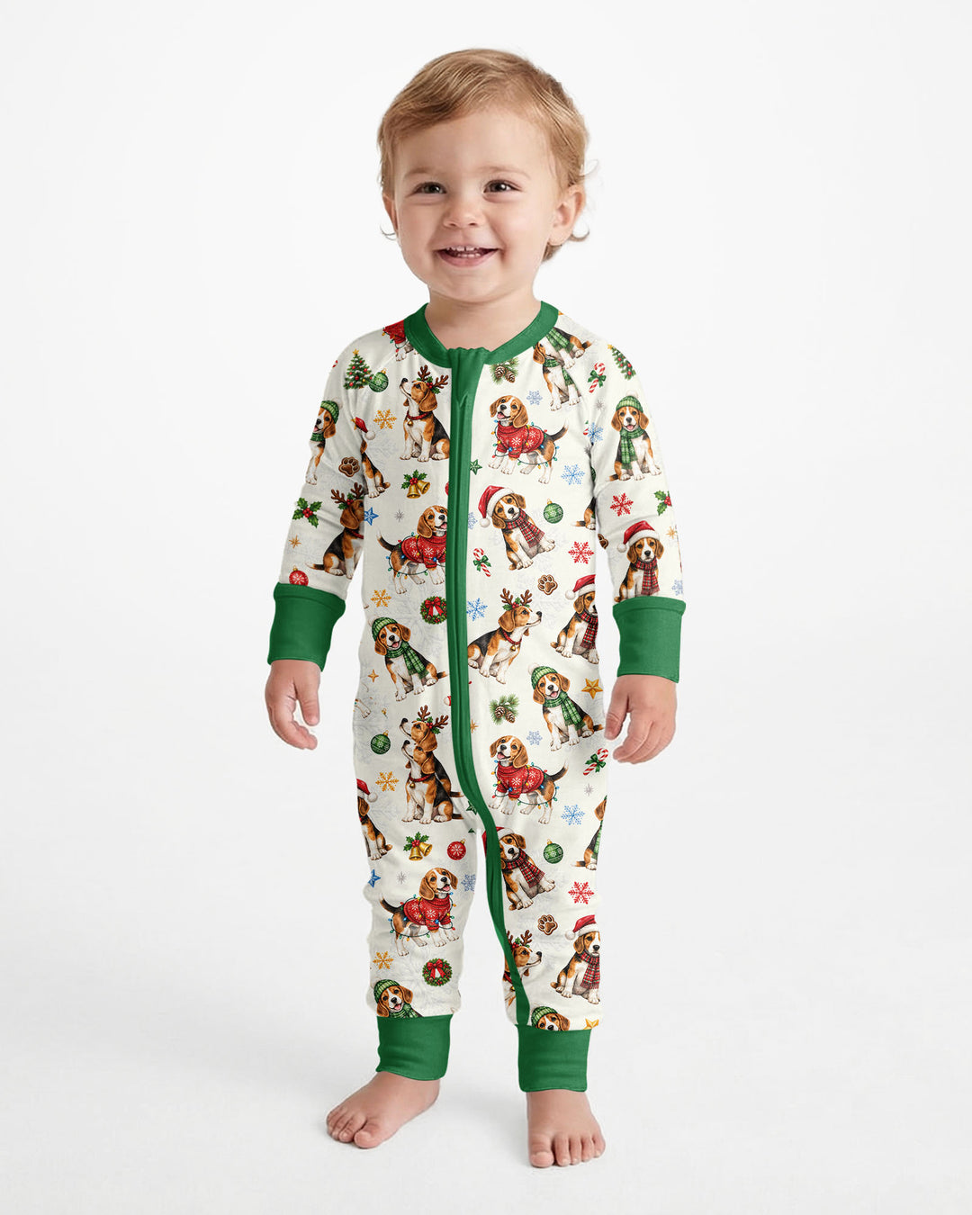 Beagle Christmas Bamboo Convertible Zippy