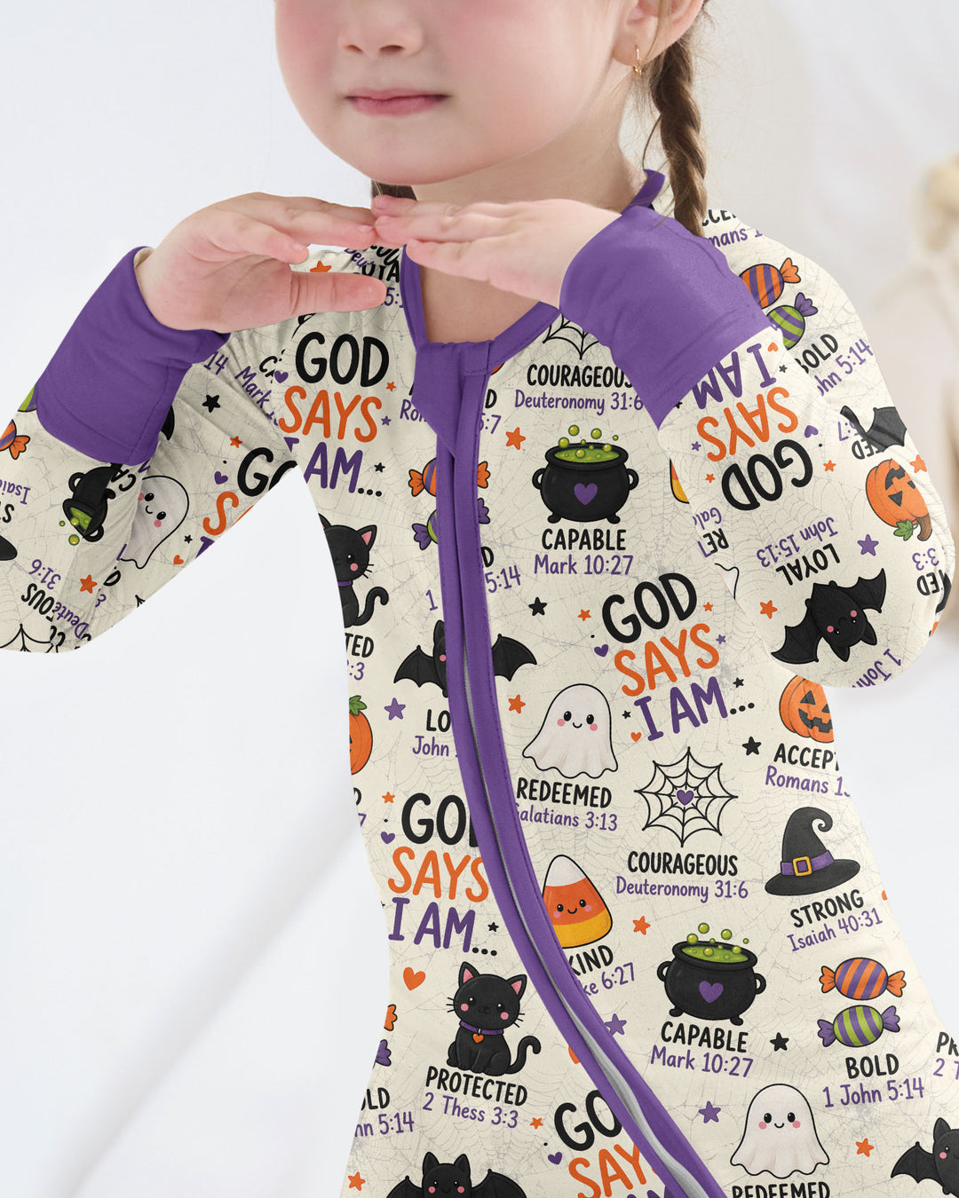 Halloween God Says I Am Bamboo Convertible Zippy