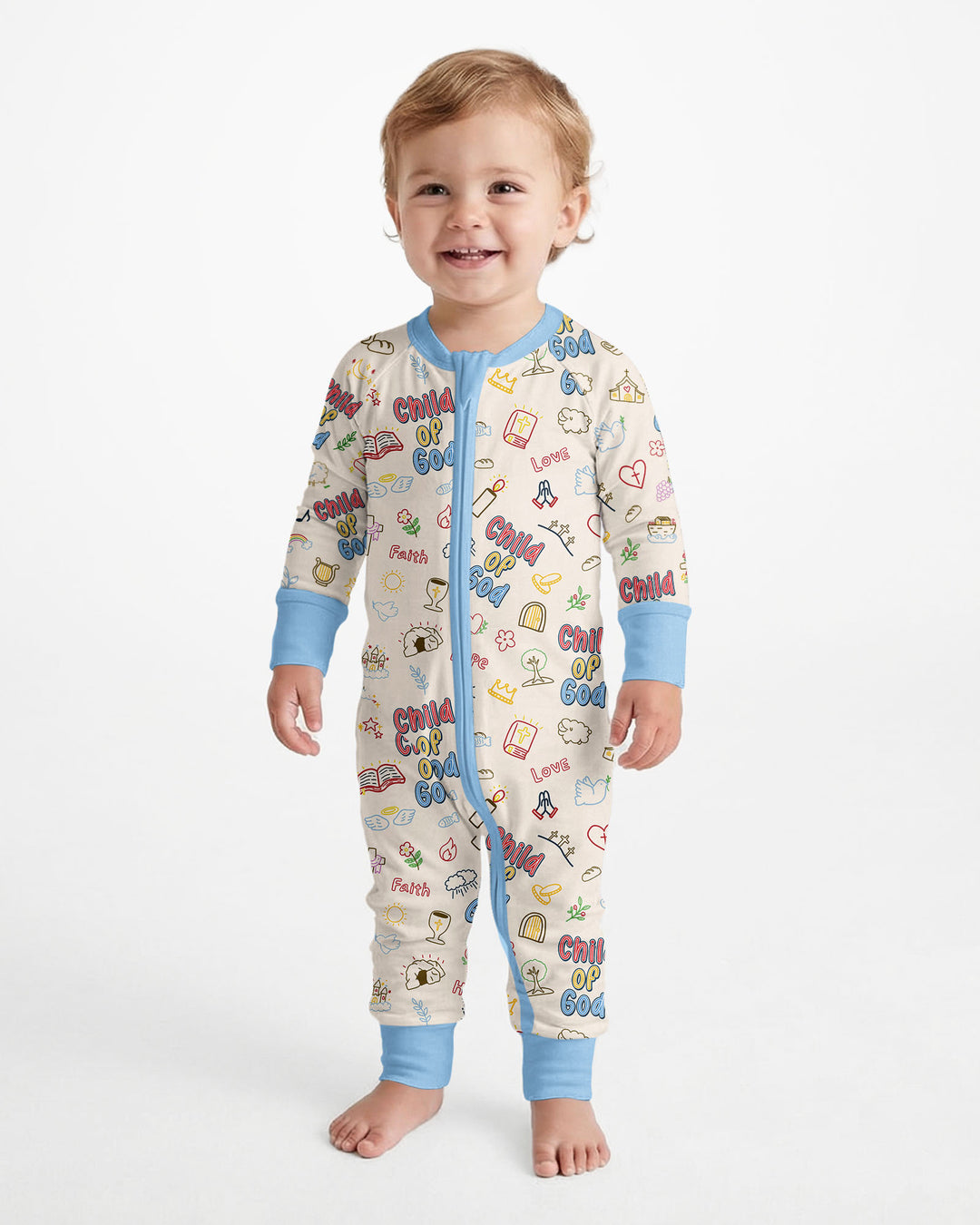 Gerippte Babykleidung mit individuellem Foto - Weich &amp; Skizzenhaft