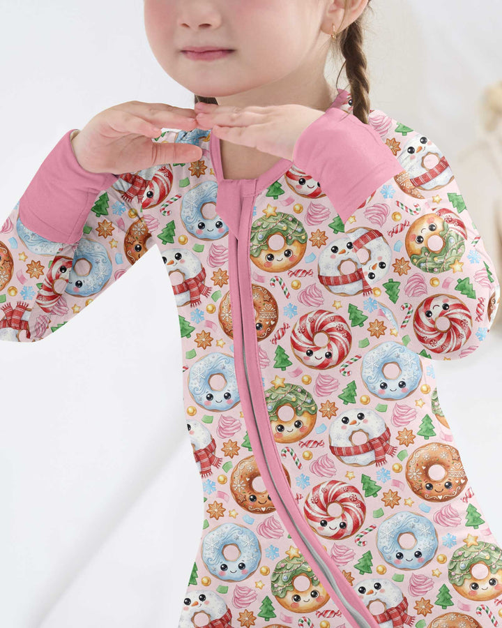 Kawaii Christmas Donuts Bamboo Convertible Zippy