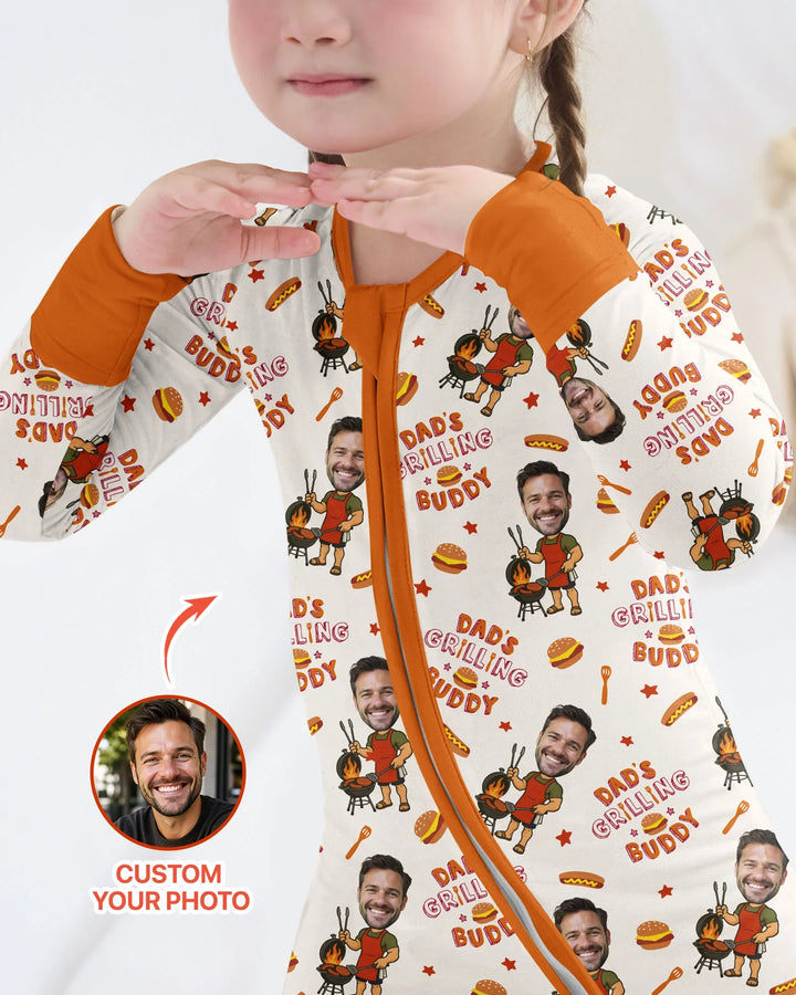 Gerippte Babykleidung mit individuellem Foto - Weich &amp; Skizzenhaft