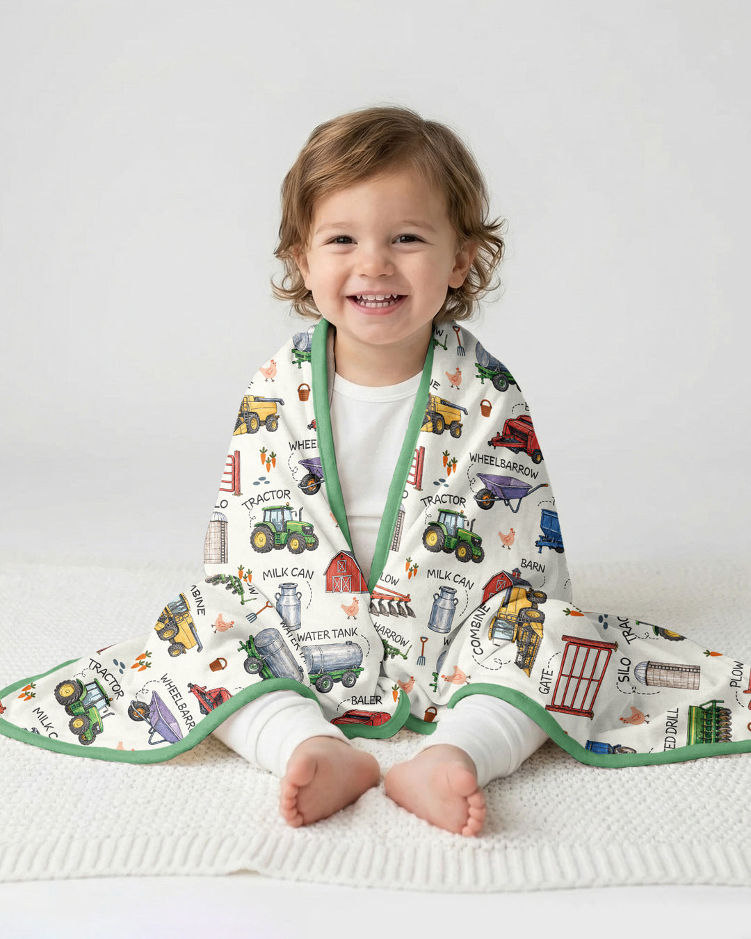Little Farmer Bamboo Blanket
