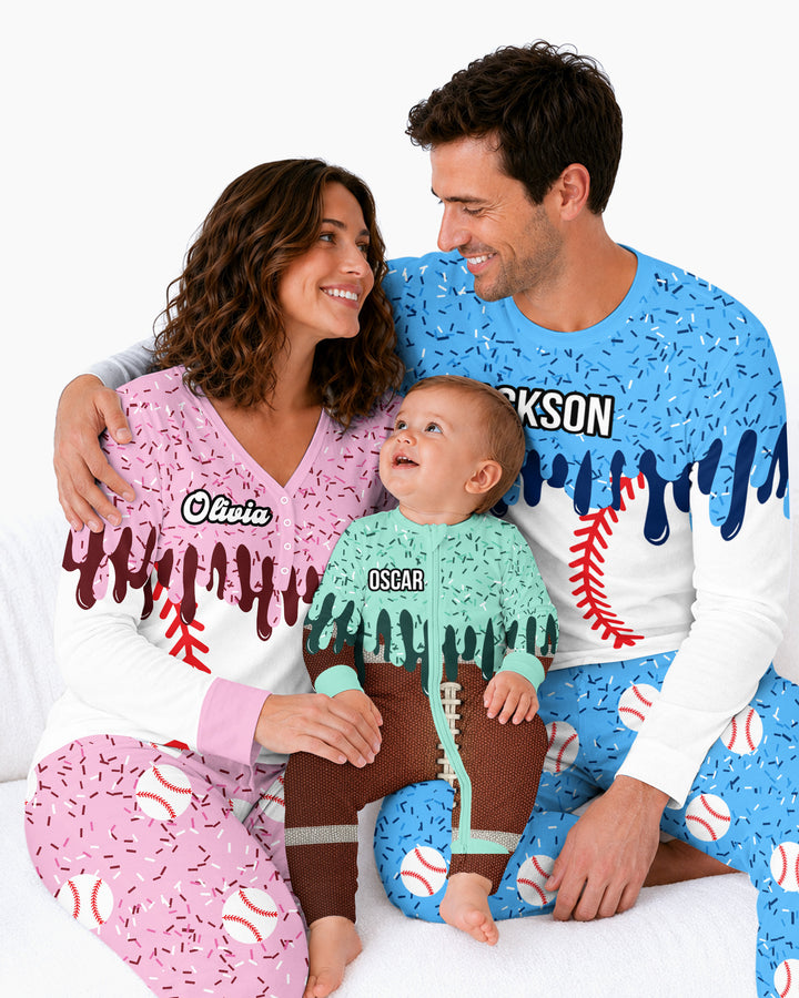 Icecream Drip Scale Bamboo Women Pajama Set