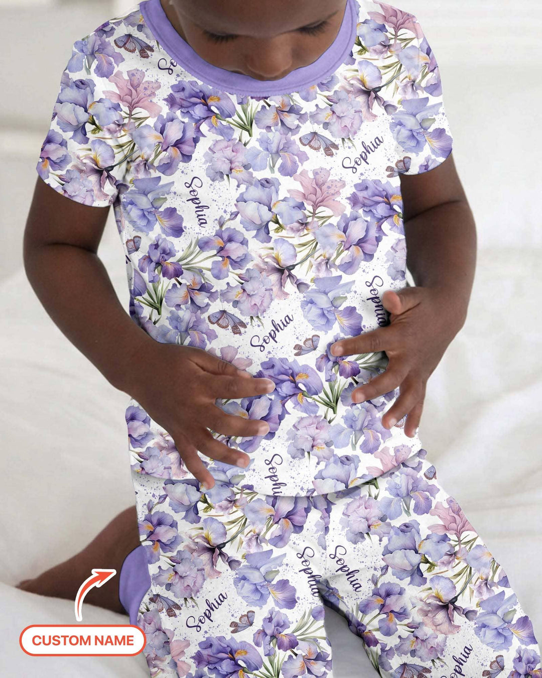 Zweiteiliges, kurzärmliges Pyjama-Set mit Marienkäfern