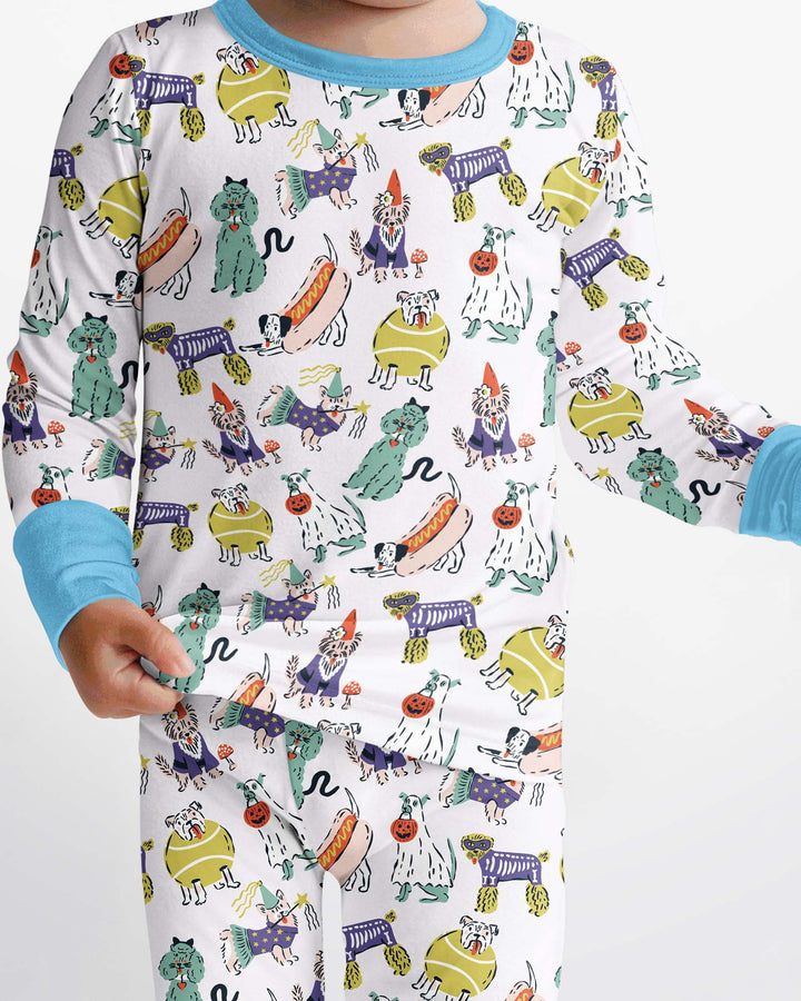 Bark-O-Ween Bamboo Two Piece Long Sleeve Pajama Set