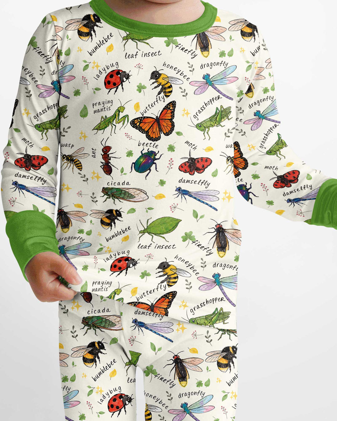 Bug Learning Bamboo Two Piece Long Sleeve Pajama Set