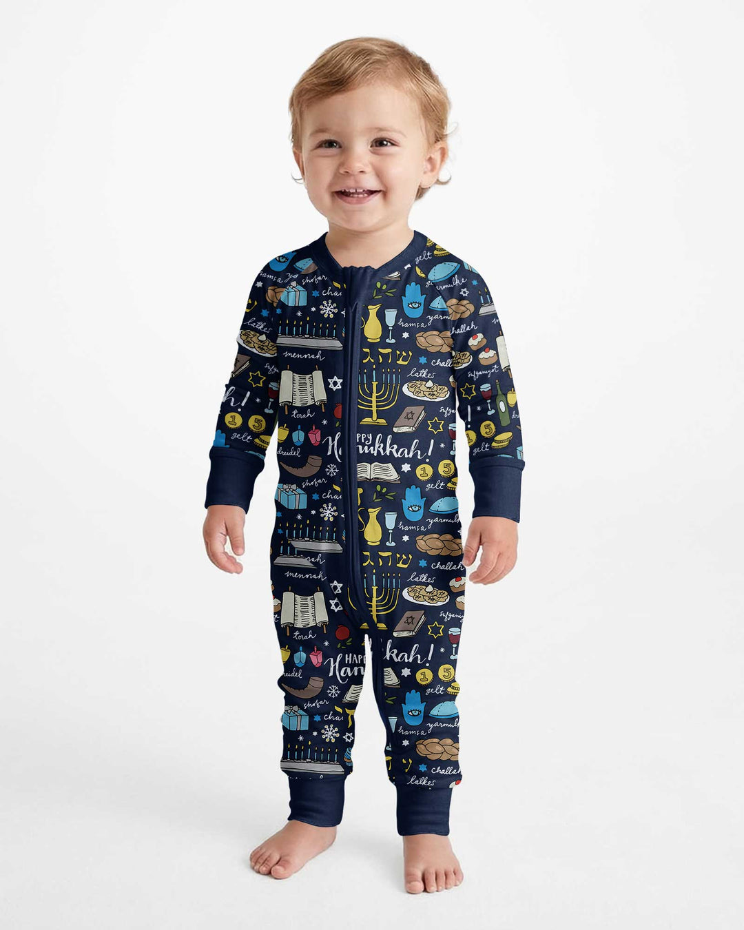 Happy Hanukkah 2026 Bamboo Convertible Zippy