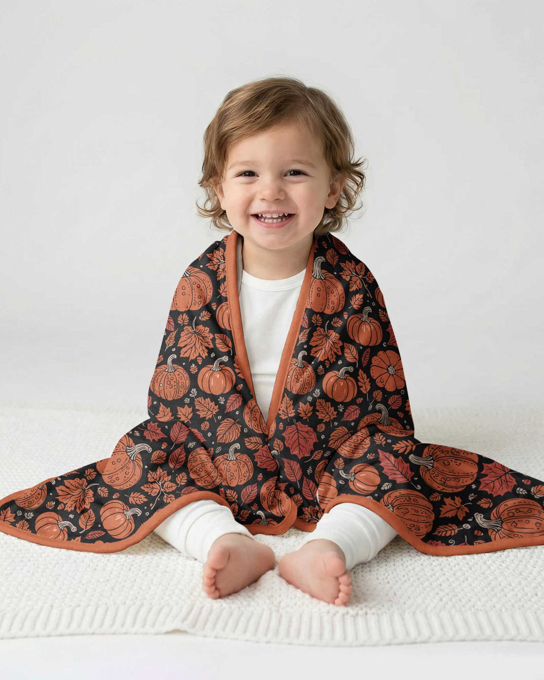 Retro Halloween Pumpkins  Garden Bamboo Blanket