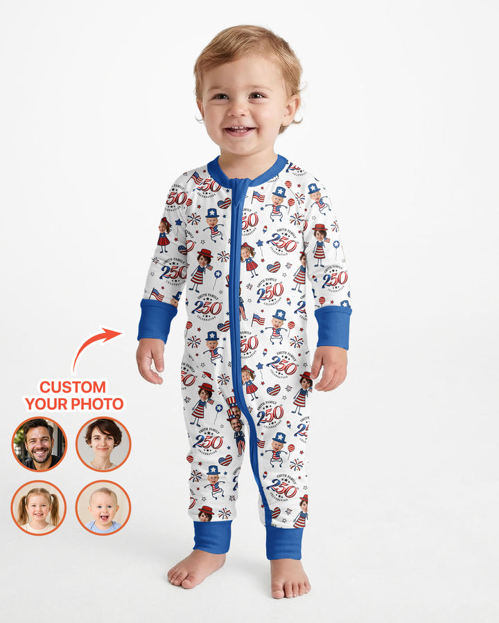 Gerippte Babykleidung mit individuellem Foto - Weich &amp; Skizzenhaft