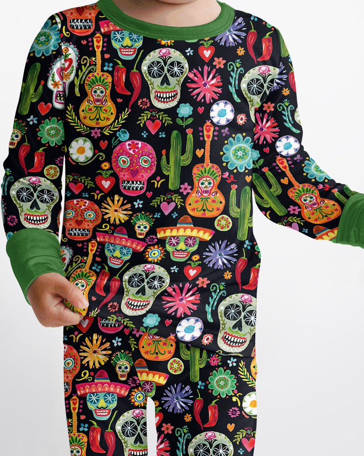 Mi Calaverita Bamboo Two Piece Long Sleeve Pajama Set