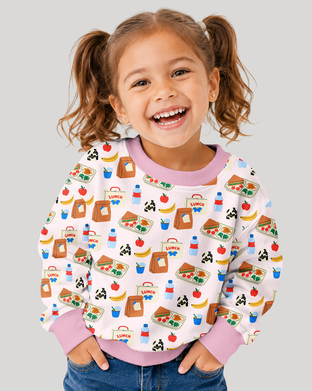 Template Damen-Rundhals-Sweatshirt aus Bambus