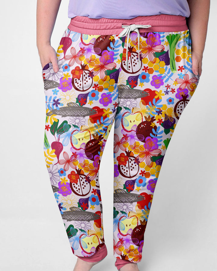 Happy Rosh Hashanah Bamboo Women Pajama Set