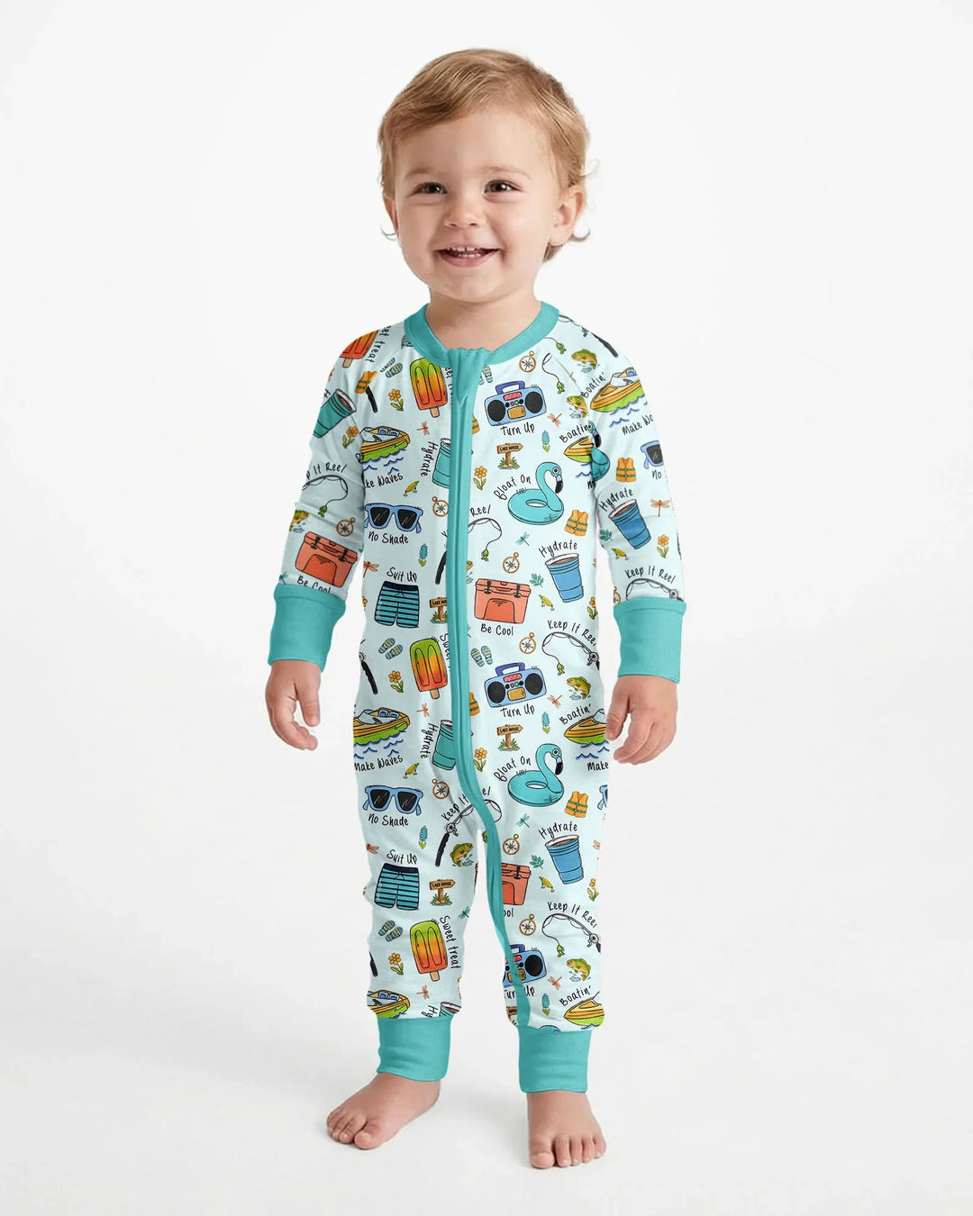 Gerippte Babykleidung mit individuellem Foto - Weich &amp; Skizzenhaft