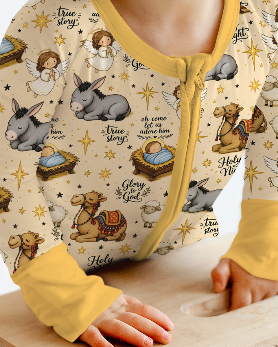 Nativity Christmas Holy Night Bamboo Convertible Zippy