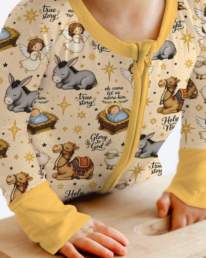 Nativity Christmas Holy Night Bamboo Convertible Zippy