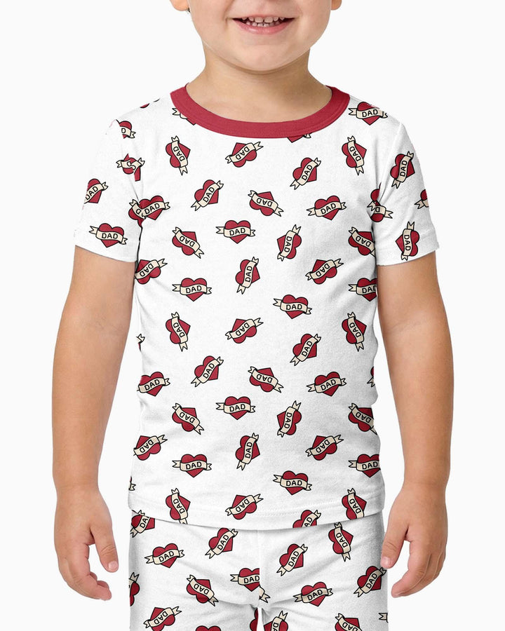 Zweiteiliges, kurzärmliges Pyjama-Set mit Marienkäfern