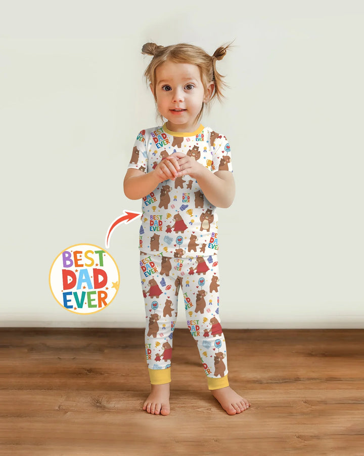 Zweiteiliges, kurzärmliges Pyjama-Set mit Marienkäfern
