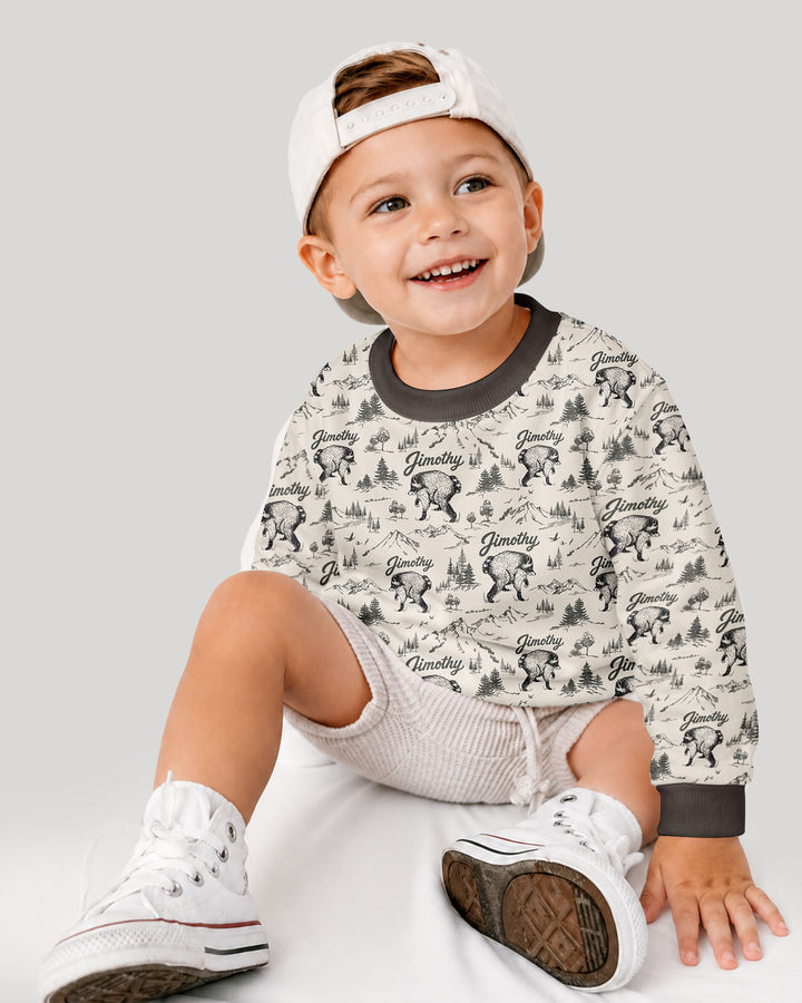Sweatshirt mit Rundhalsausschnitt aus Bambusfaser