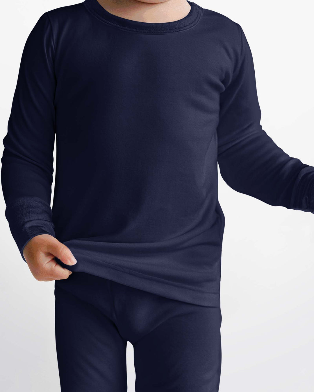 Zweiteiliges Pyjama-Set in Stahlblau