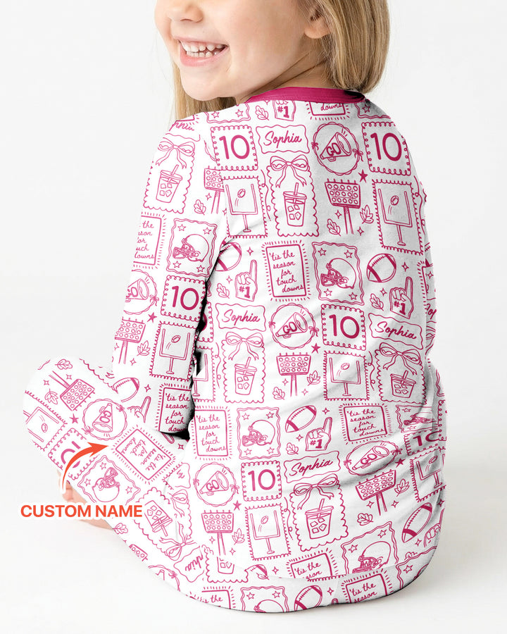 Custom Name Friday Night Lights Two Piece Long Sleeve Pajama Set