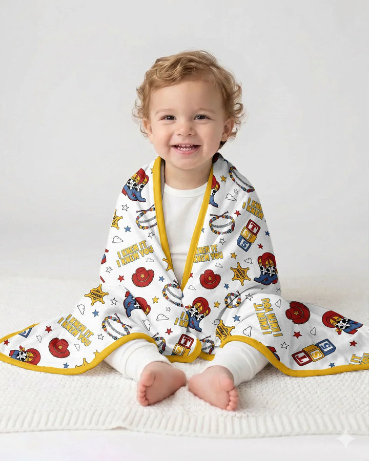 Little Cowgirl Bamboo Blanket