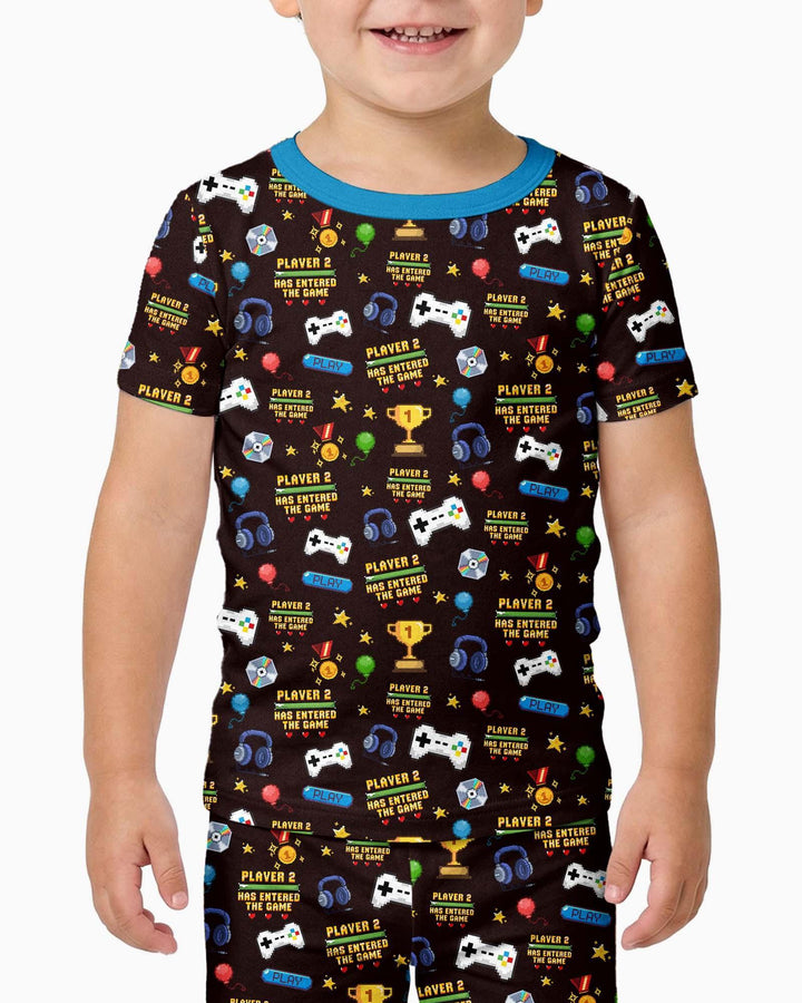 Zweiteiliges, kurzärmliges Pyjama-Set mit Marienkäfern