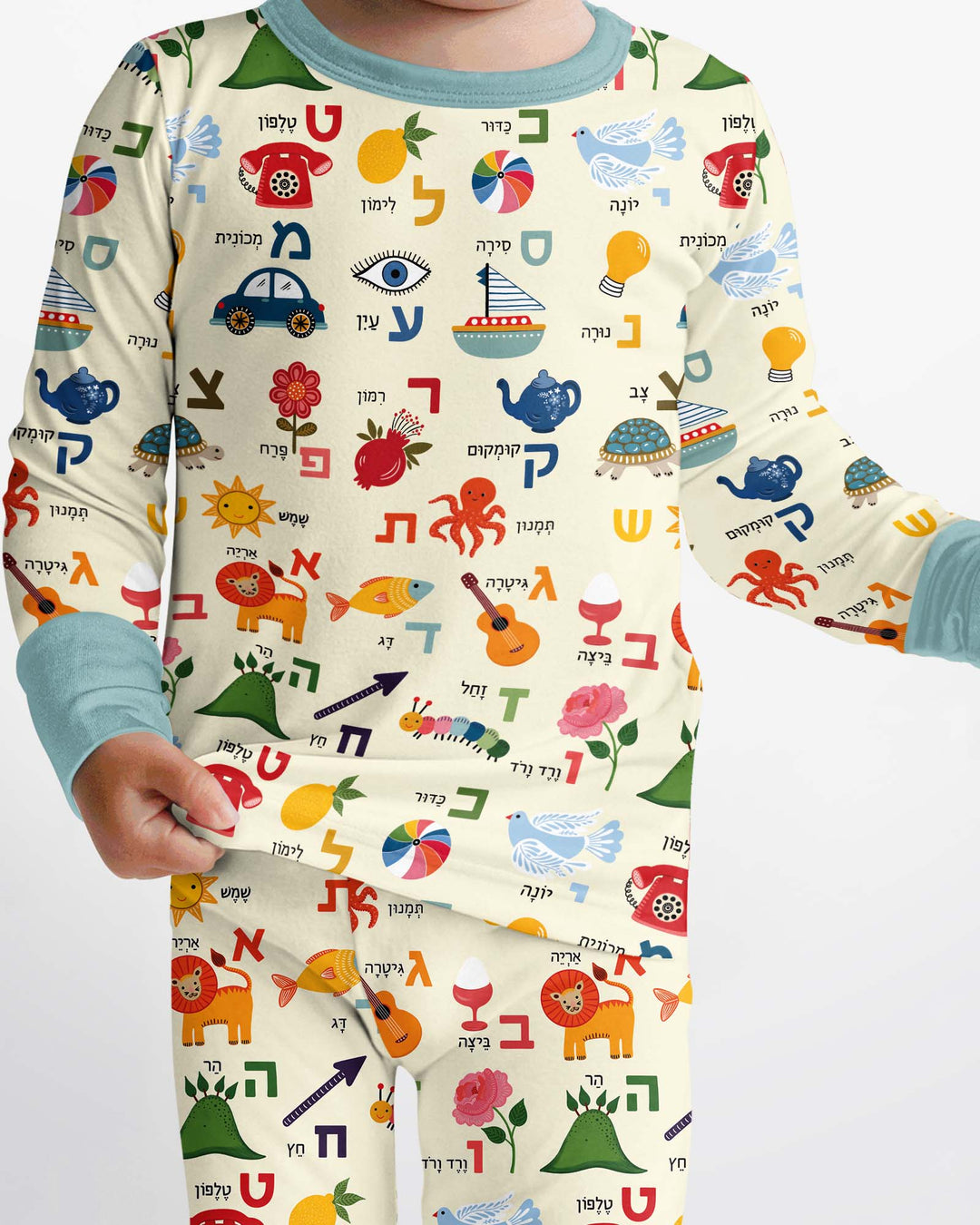 Aleph-Bet Adventures Bamboo Two Piece Long Sleeve Pajama Set