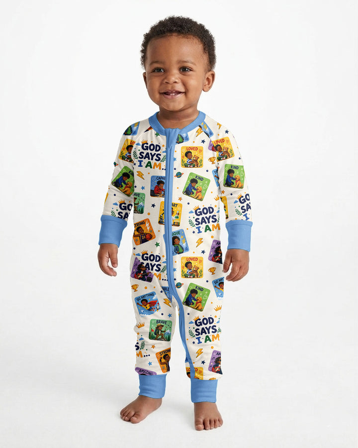God Says I Am Black Boy Bamboo Convertible Zippy