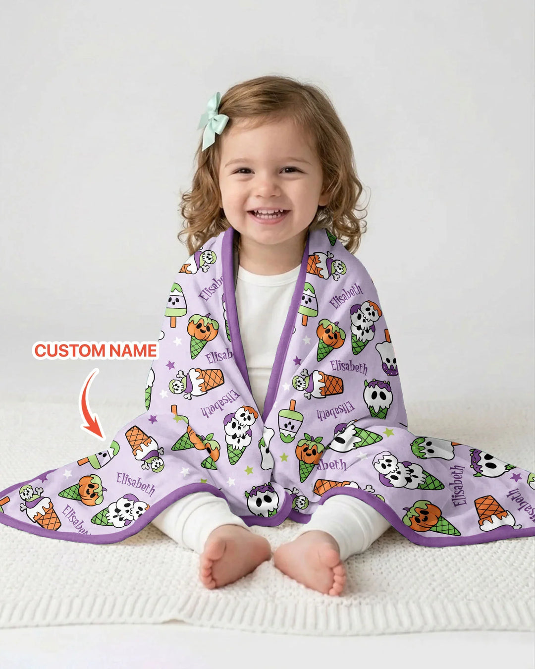 Summerween Ice cream Bamboo Blanket