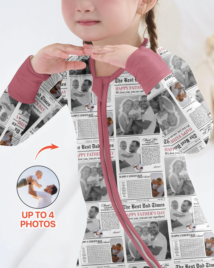Gerippte Babykleidung mit individuellem Foto - Weich &amp; Skizzenhaft