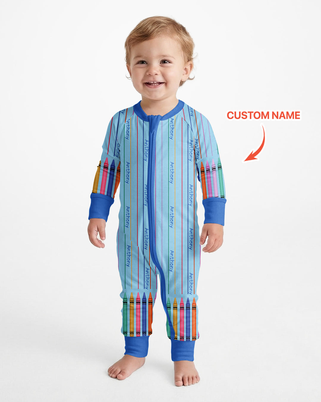 Gerippte Babykleidung mit individuellem Foto - Weich &amp; Skizzenhaft