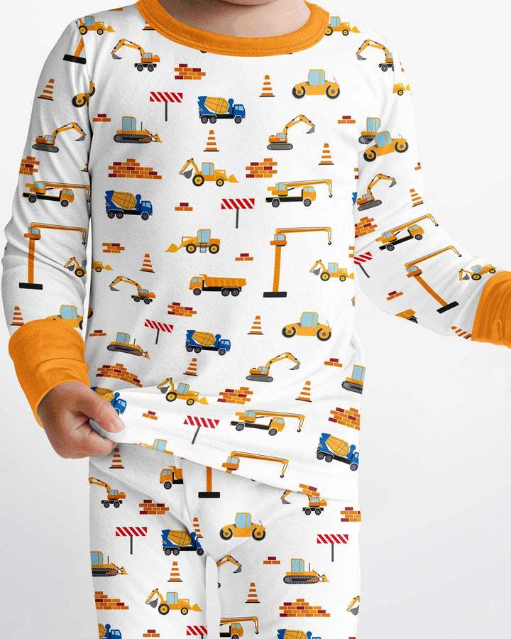Construction Bamboo Two Piece Pajama Set