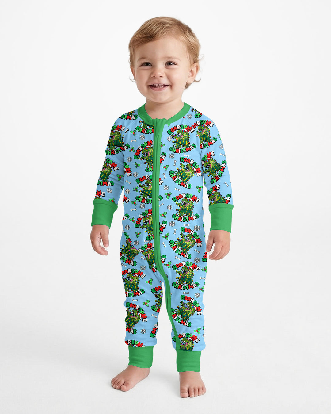 Merry Roarsome Christmas  Bamboo Convertible Zippy