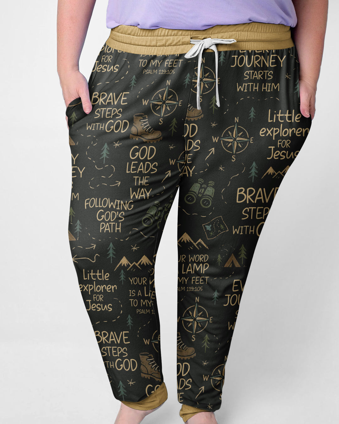 Little Explorer God Leads The Way Bamboo Women Pajama Set