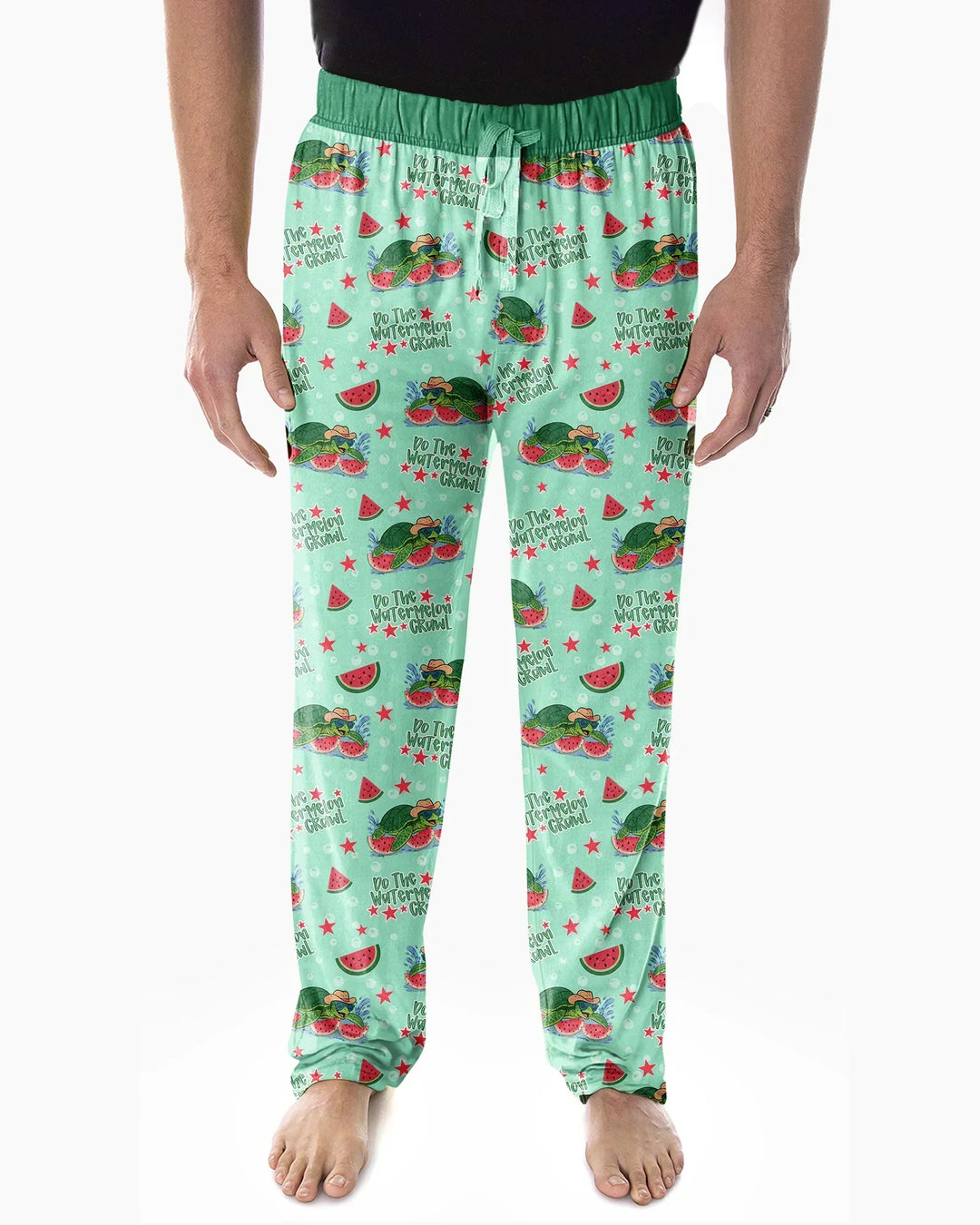 Watermelon Turtle Family Matching Bamboo Men's Pajama Set