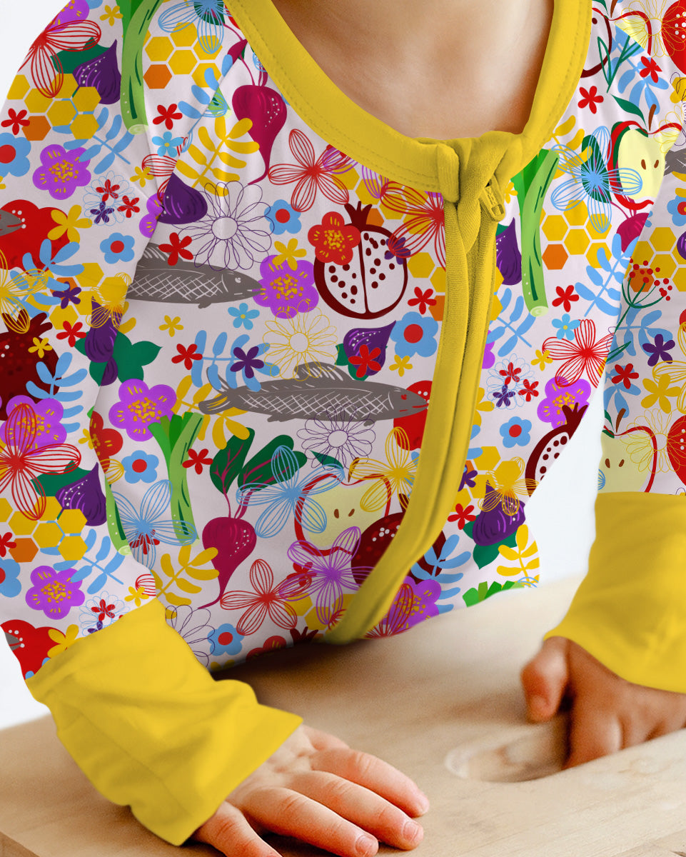 Gerippte Babykleidung mit individuellem Foto - Weich &amp; Skizzenhaft