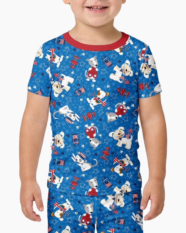Zweiteiliges, kurzärmliges Pyjama-Set mit Marienkäfern